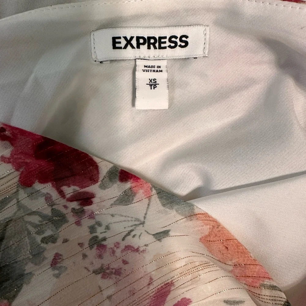 Express Floral One Shoulder Wrap Front
Ruffle Romper - Picture 3 of 4
